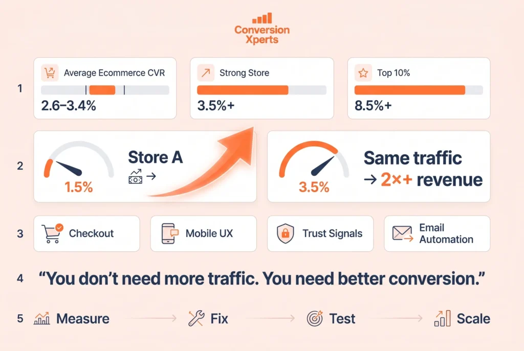 How to increase ecommerce conversion rate strategy for 2026