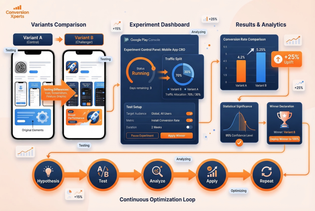 A/B Test on Google Play and the App Store