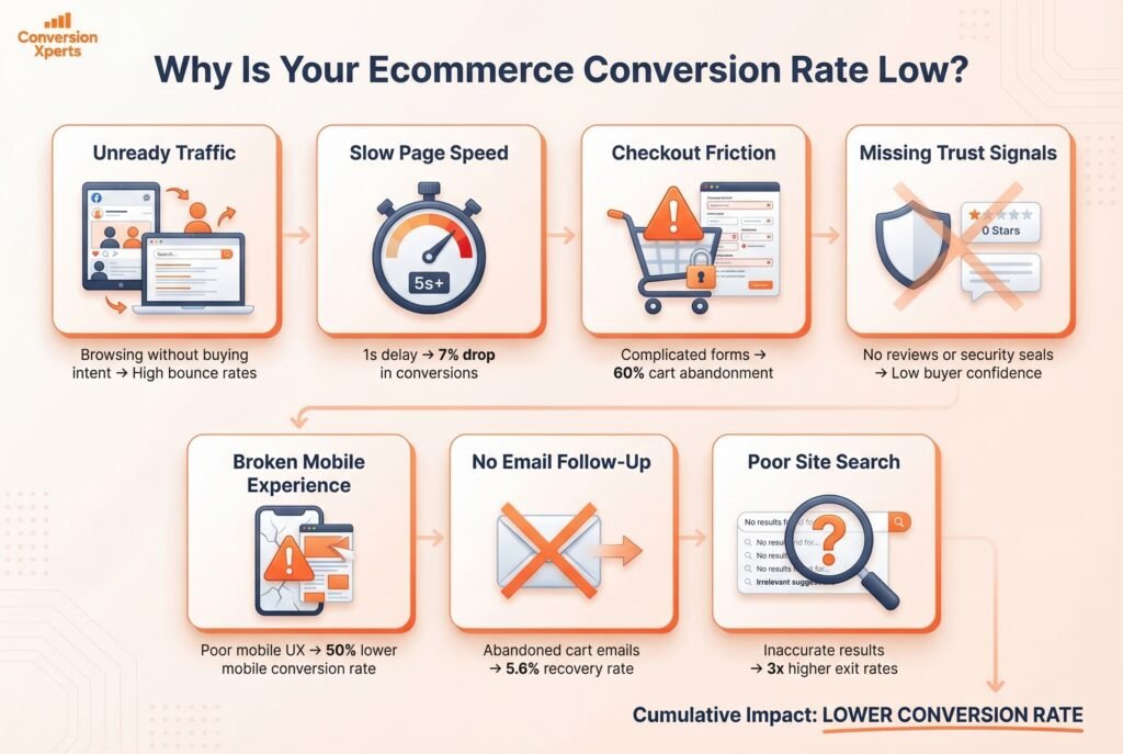why is your ecommerce conversion rate so low?