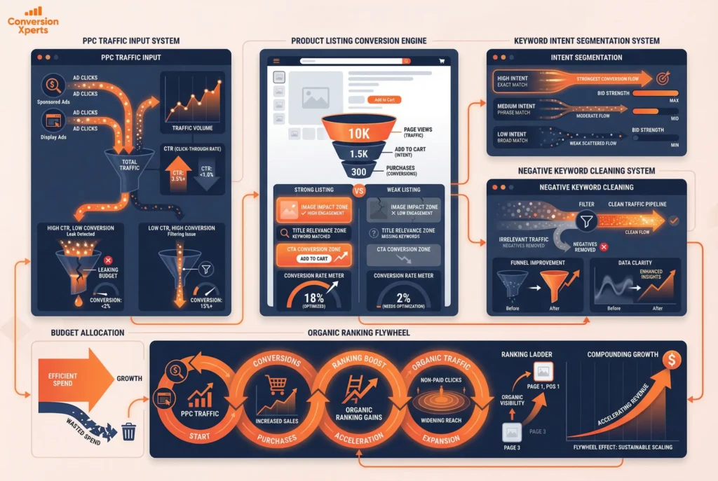 Amazon PPC and CRO growth flywheel