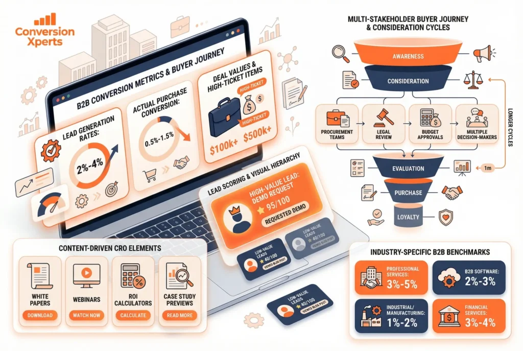 B2B conversion rates and why they differ from other business models explained