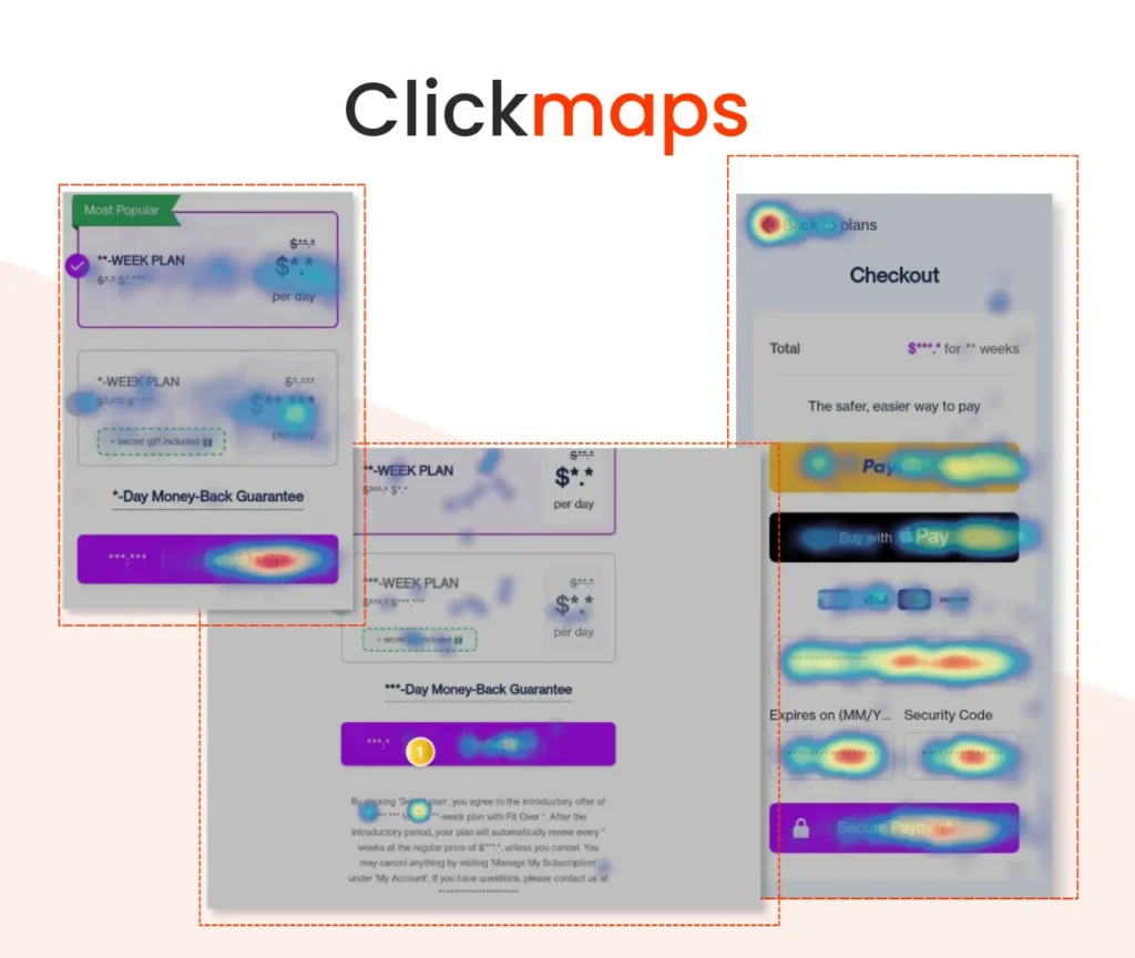 Click heatmap analysis for optimizing website engagement and CRO