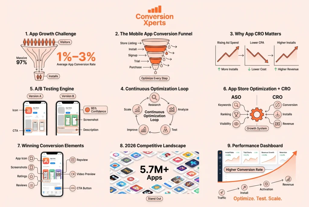 Step by step guide to boost mobile app conversions