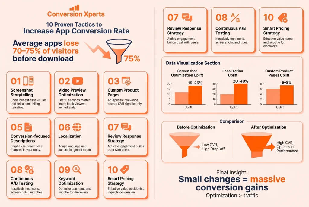 10 proven tactics to increase app conversion rate