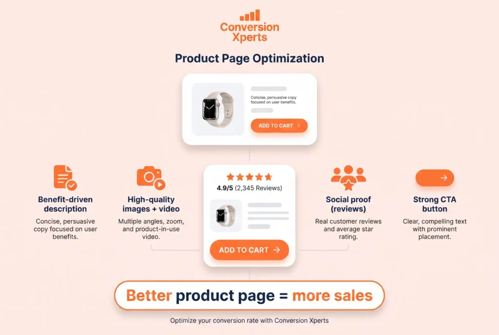 Shopify product page conversion optimization