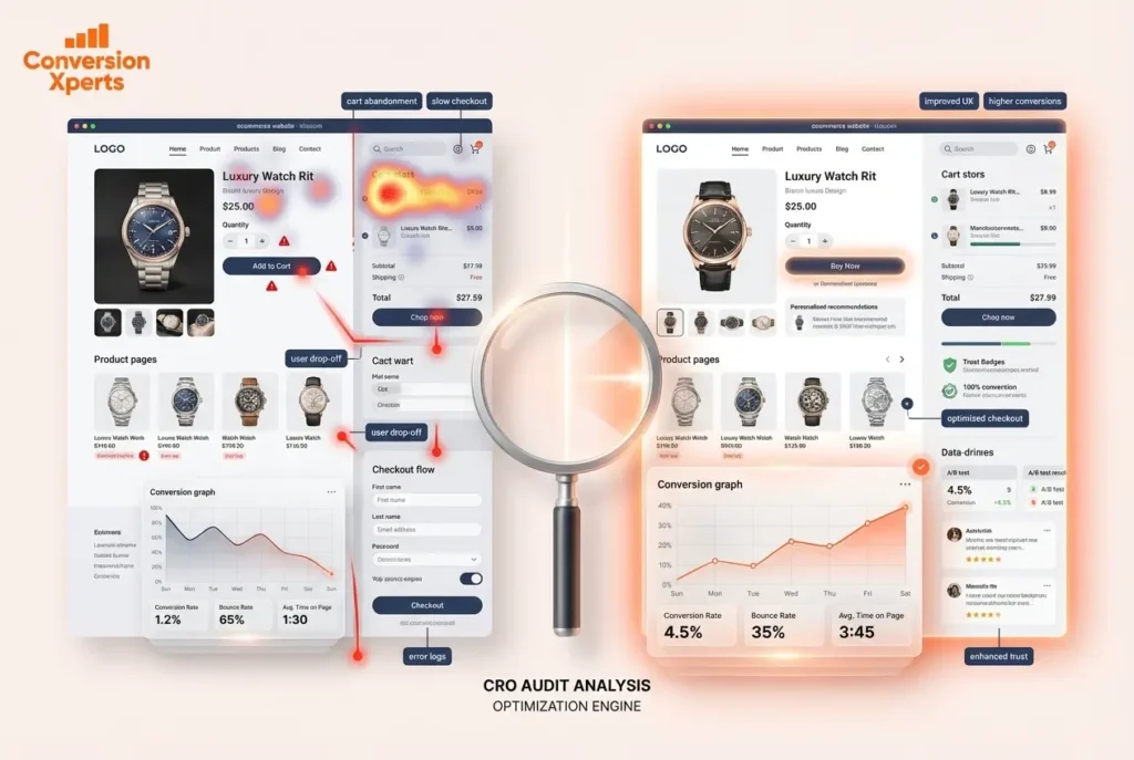 Ecommerce CRO audit step-by-step guide 2026 for improving conversion rates