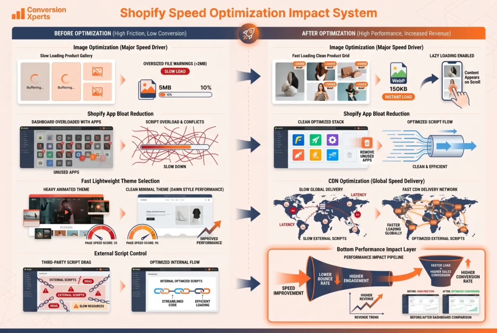 Shopify speed optimization for conversions