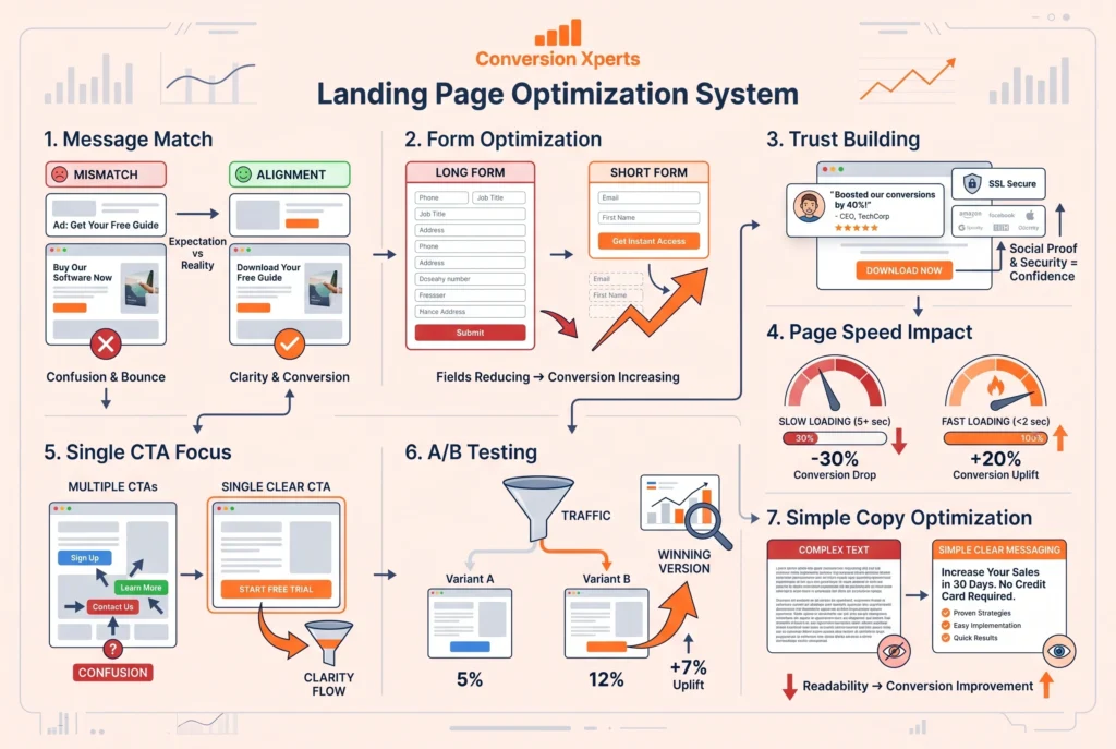 Landing page optimization CRO strategies