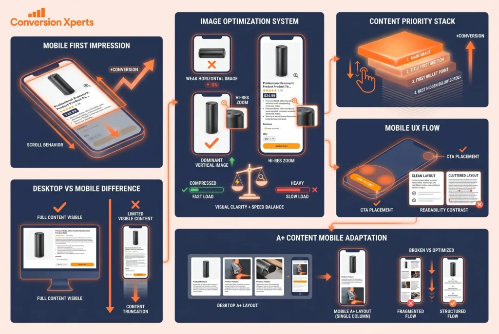 Mobile first Amazon optimization strategy