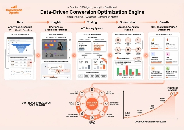 Shopify conversion optimization with data and testing