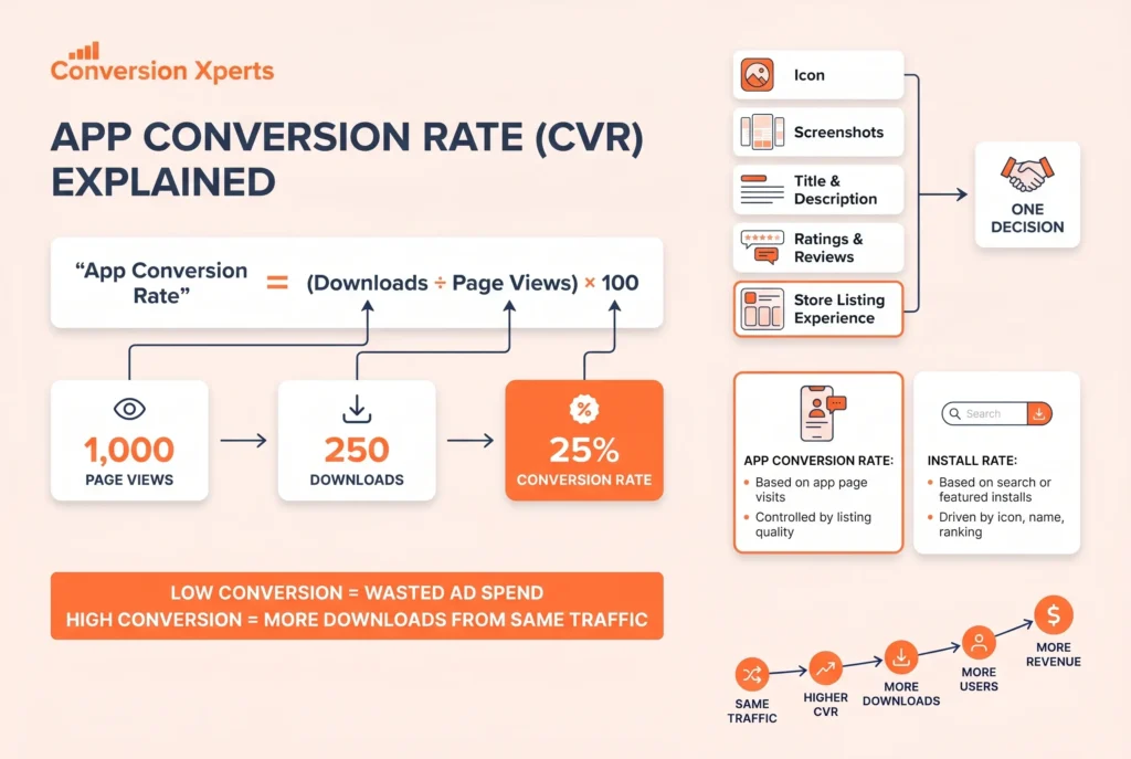 App conversion rate explained and importance