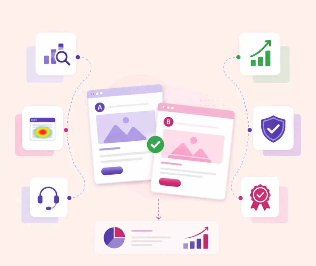CRO optimized benefits of VWO A/B testing for conversions