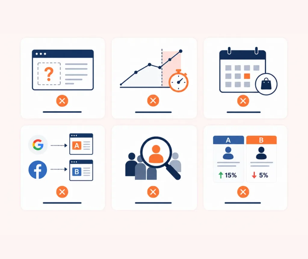 CRO optimized split URL testing mistakes to avoid for better results
