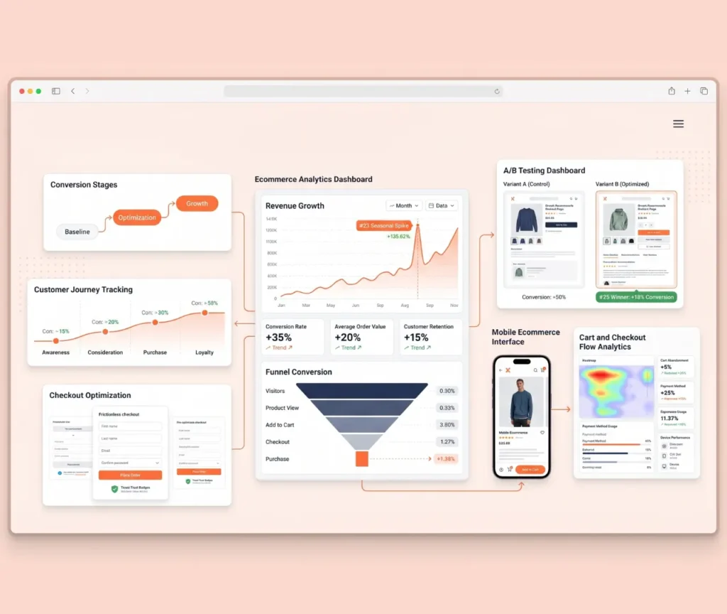 Conversion funnel analysis for optimization insights