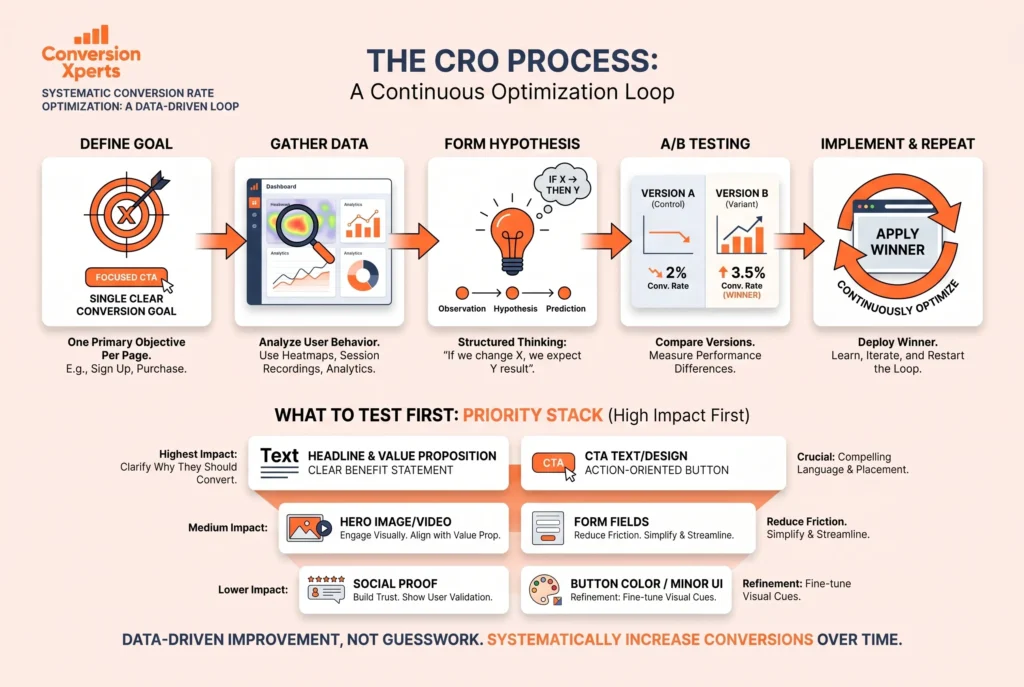 CRO step by step for beginners