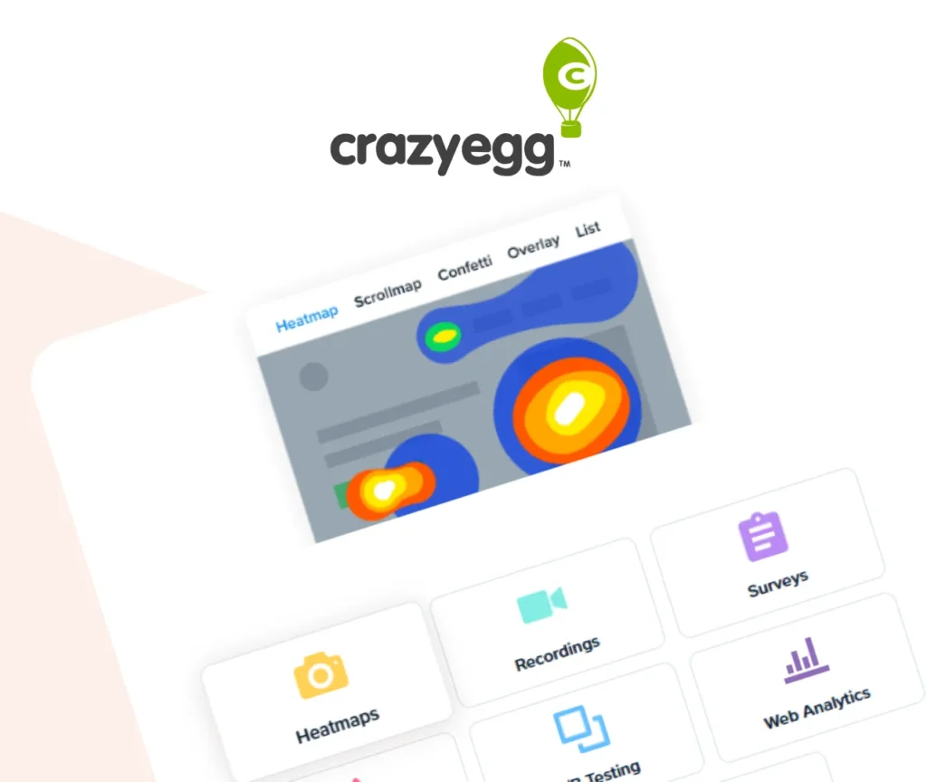 CRO optimized Crazy Egg heatmaps for user behavior analysis