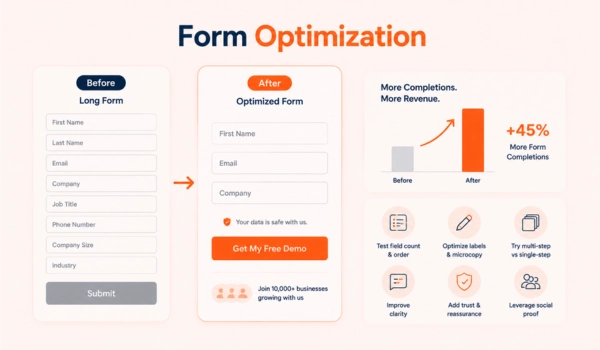 Website form optimization for better user experience