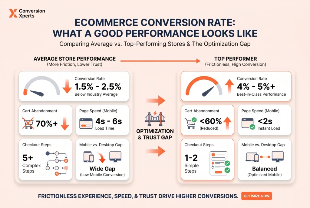 Good ecommerce conversion rate examples