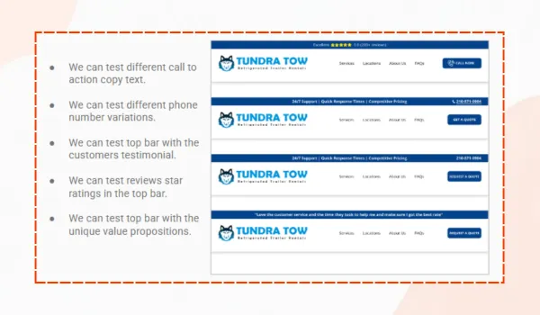 Strong headlines and value propositions for better user engagement
