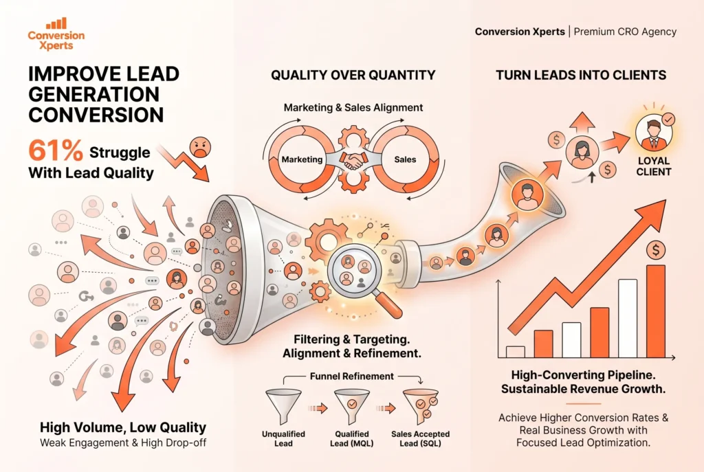 Improve lead generation conversion rate