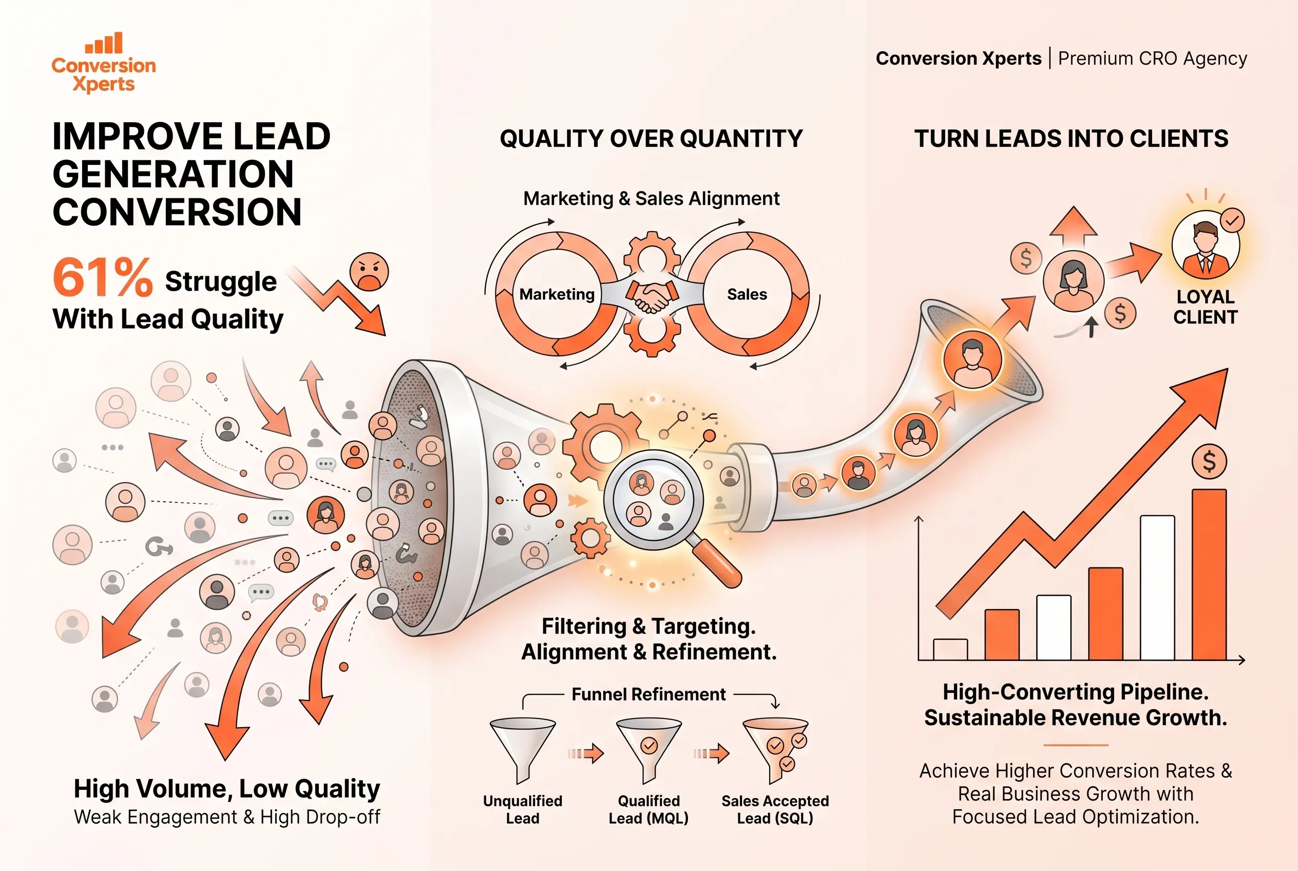 Improve lead generation conversion rate