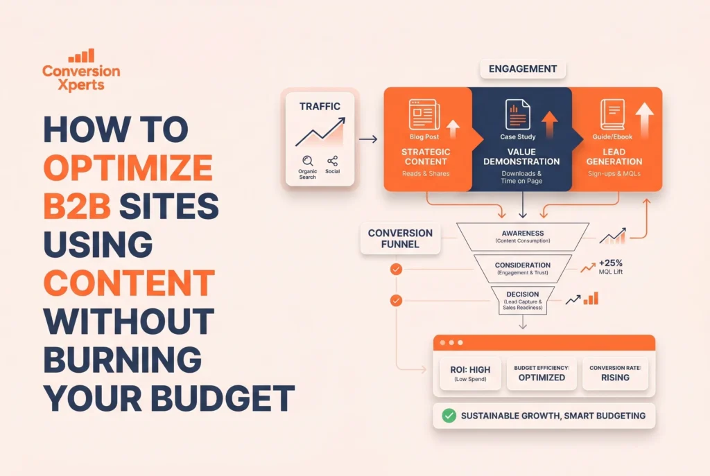 B2B content optimization on budget