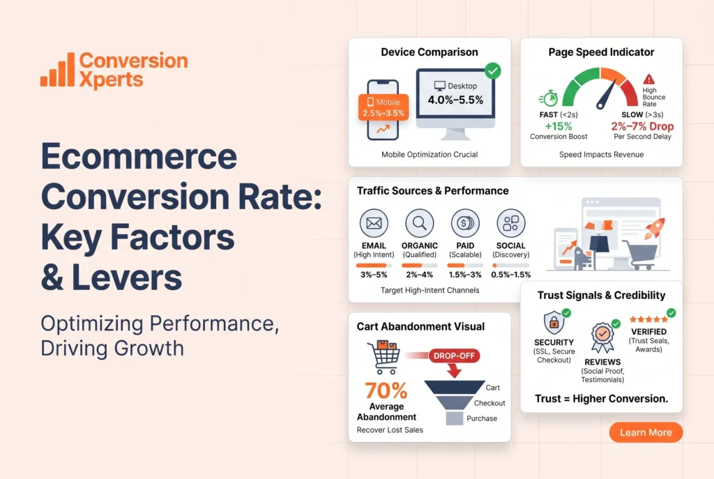 Ecommerce conversion rate factors