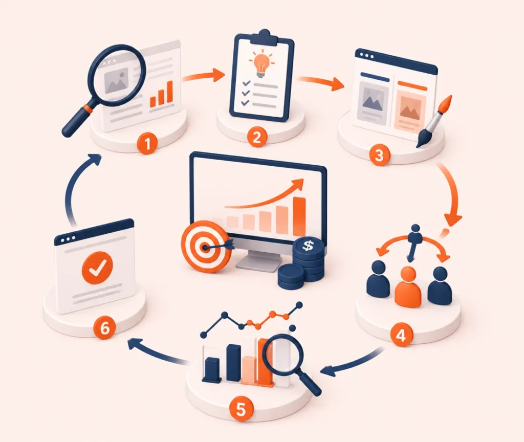 Multivariate testing process from hypothesis to revenue impact