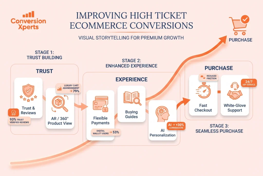 Proven strategies to improve high ticket ecommerce conversions