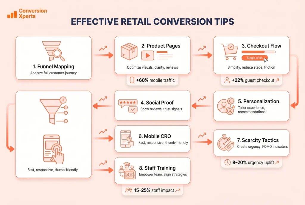 Retail conversion benchmarks by channel