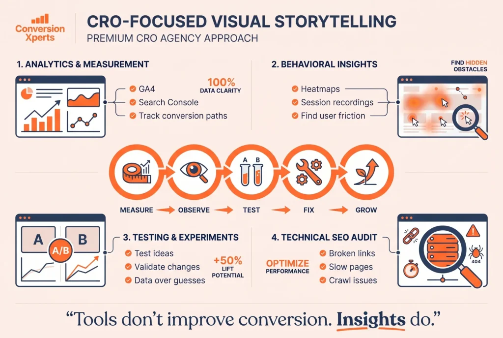 Tools for CRO auditing and SEO optimization efficiency