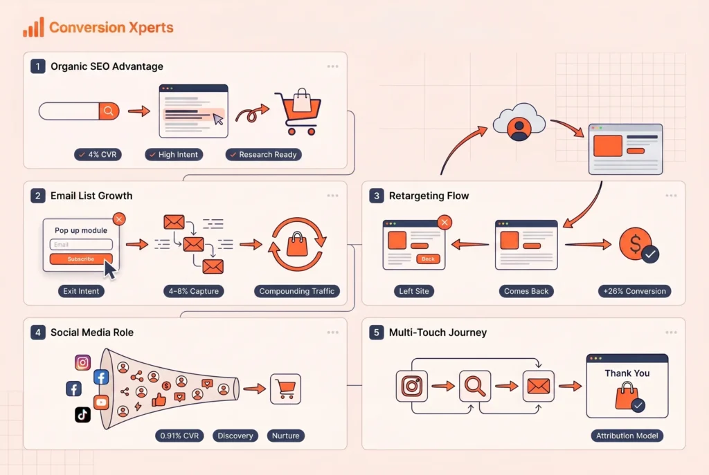 Traffic quality and channel strategy for better ecommerce conversions