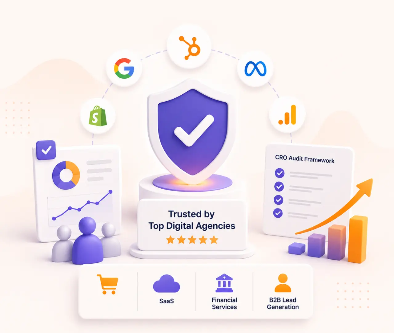 CRO optimized trusted by top digital agencies social proof
