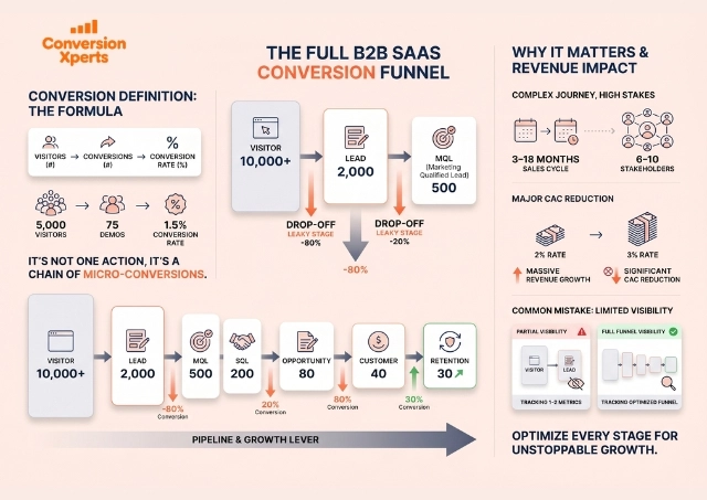 B2B SaaS conversion rate explained
