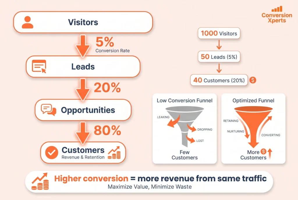 Sales funnel conversion rate definition and meaning