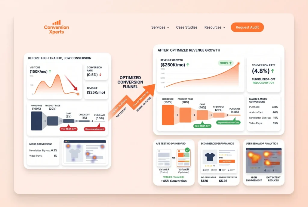 Website conversion rate calculation explained