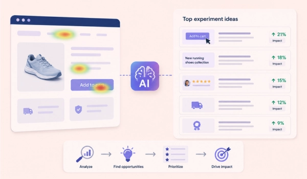 Website optimization through AI generated test hypotheses