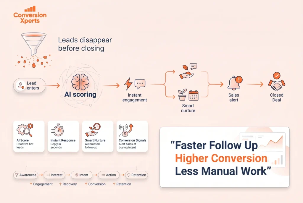 AI tools for improving lead to lease conversion rates and sales funnels