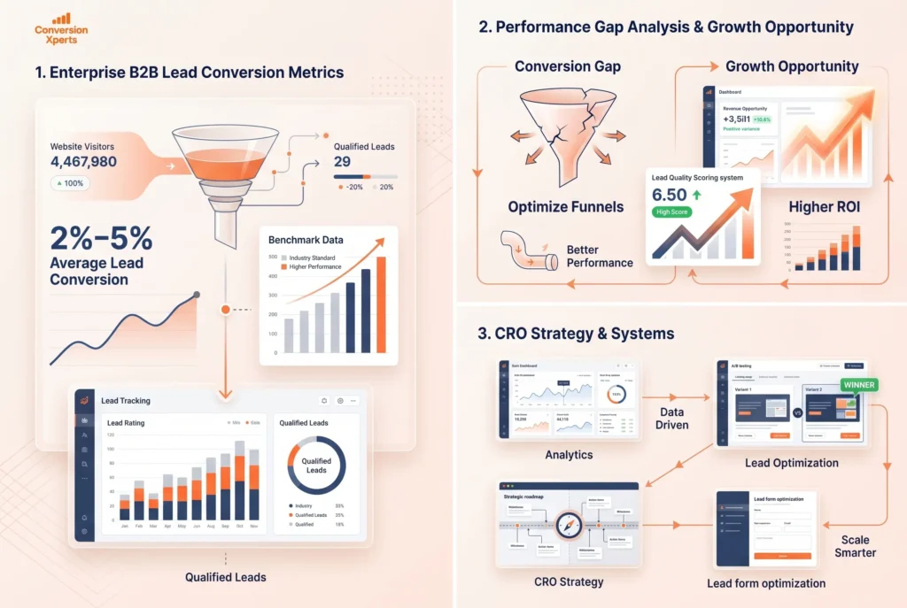 Average B2B lead conversion rate complete guide 2026