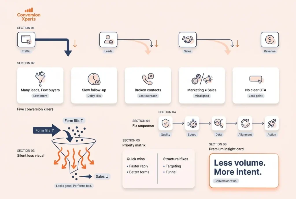 Common mistakes that quietly kill conversion rate and reduce overall marketing performance