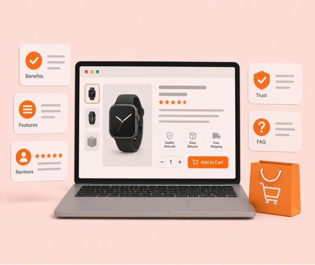 Data driven product page copywriting for higher conversions