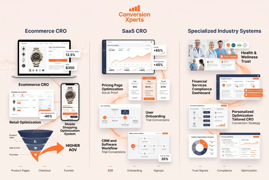 CRO by industry benchmarks and strategies