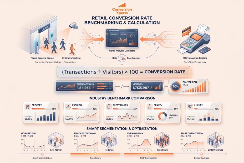 Calculate and benchmark your store conversion rate