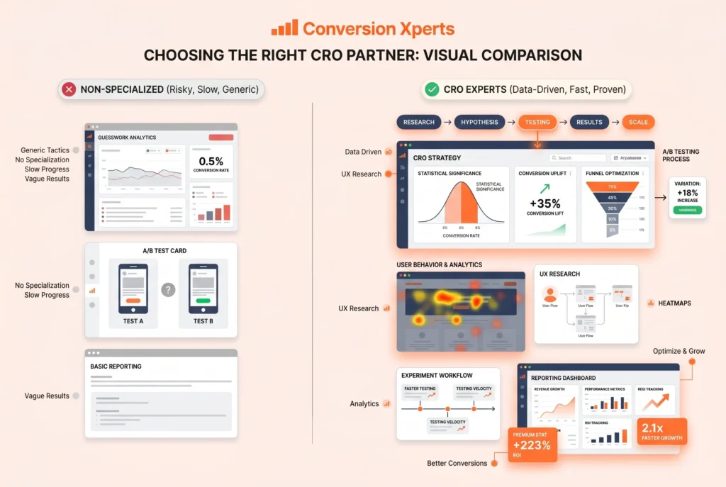 How to choose the right CRO experts for your business growth