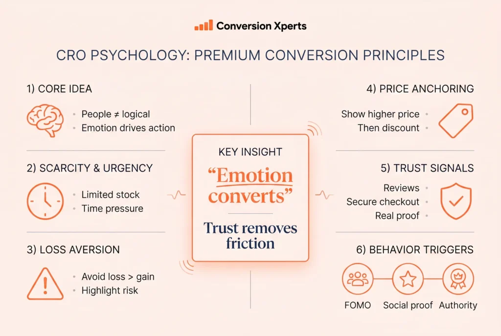Use psychology to improve website conversion rate