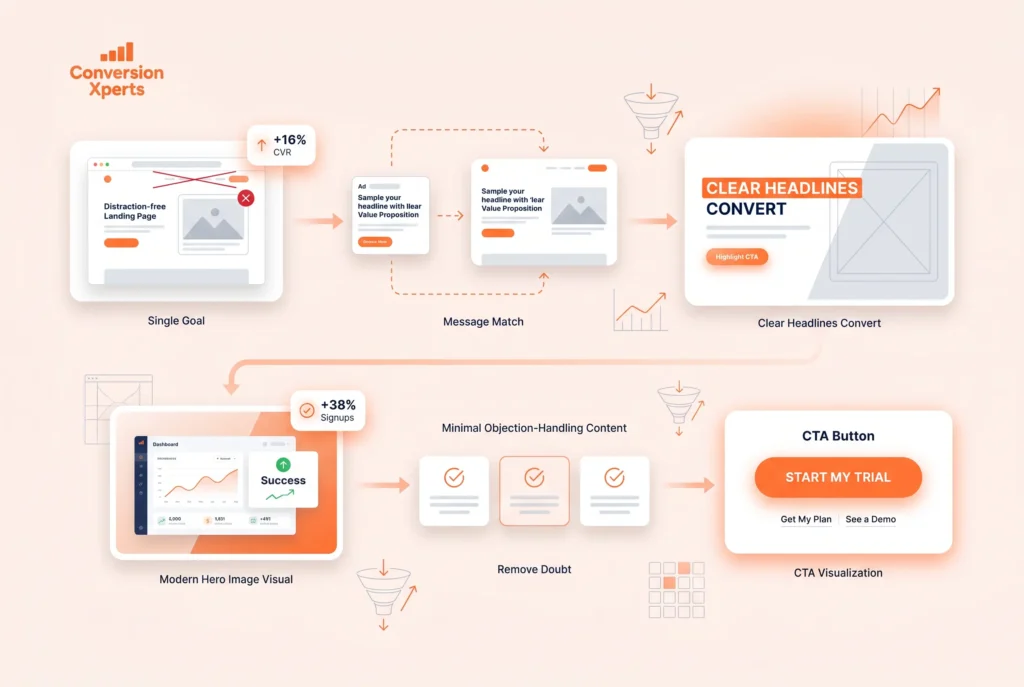Landing page conversion rate improvement step by step guide
