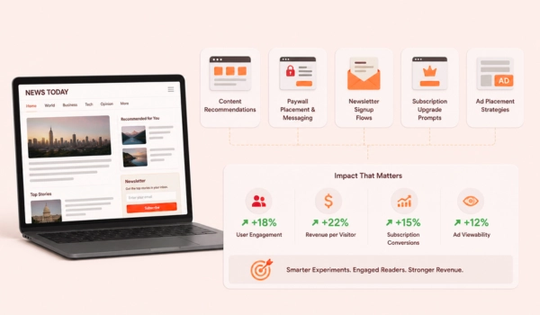 Website optimization for media and digital publishing platforms