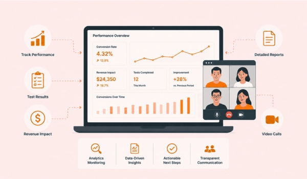 Real time performance monitoring for conversion optimization