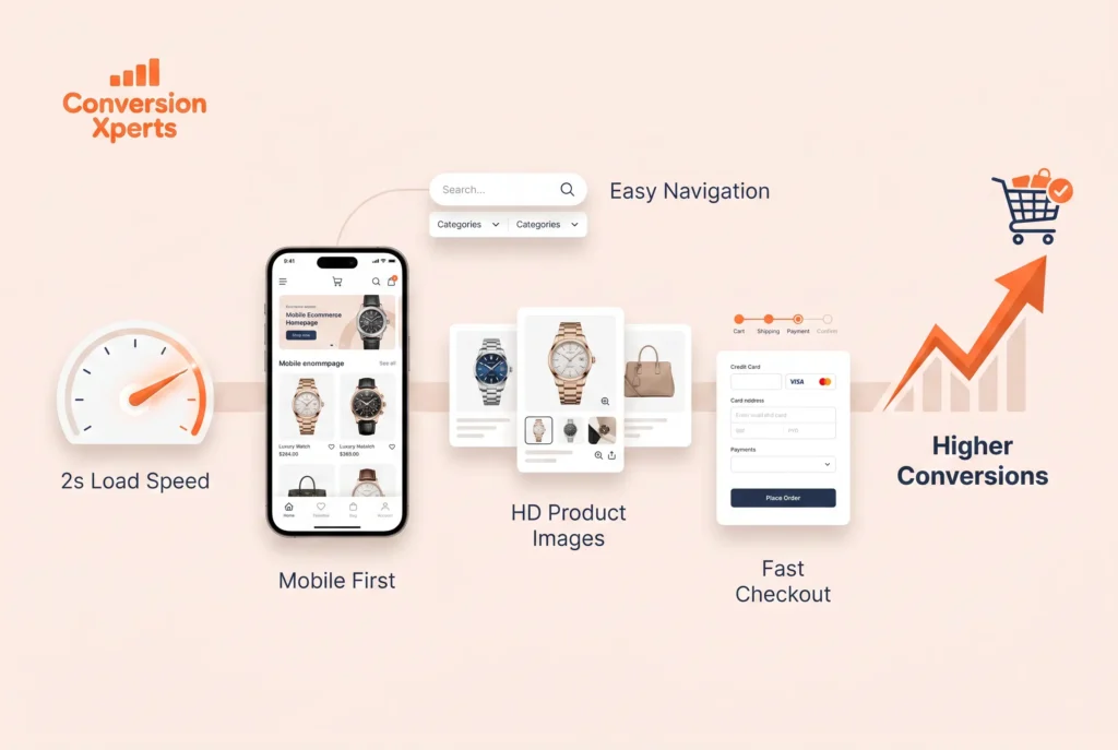 Optimize ecommerce website for better conversions