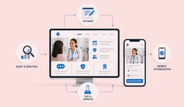 Our healthcare CRO approach for increasing patient conversions and bookings
